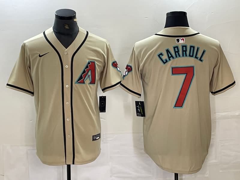 Arizona Diamondbacks Cream MLB Jersey 02