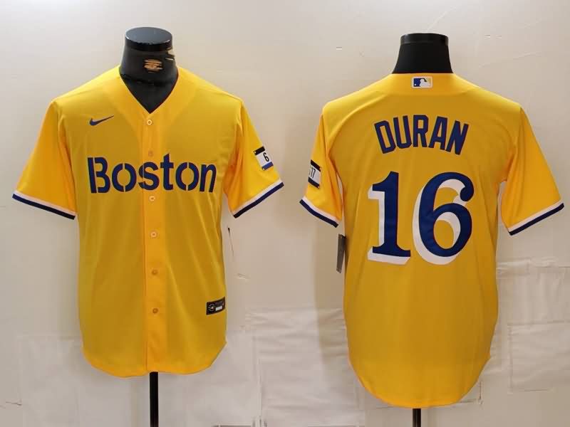 Boston Red Sox Yellow MLB Jersey