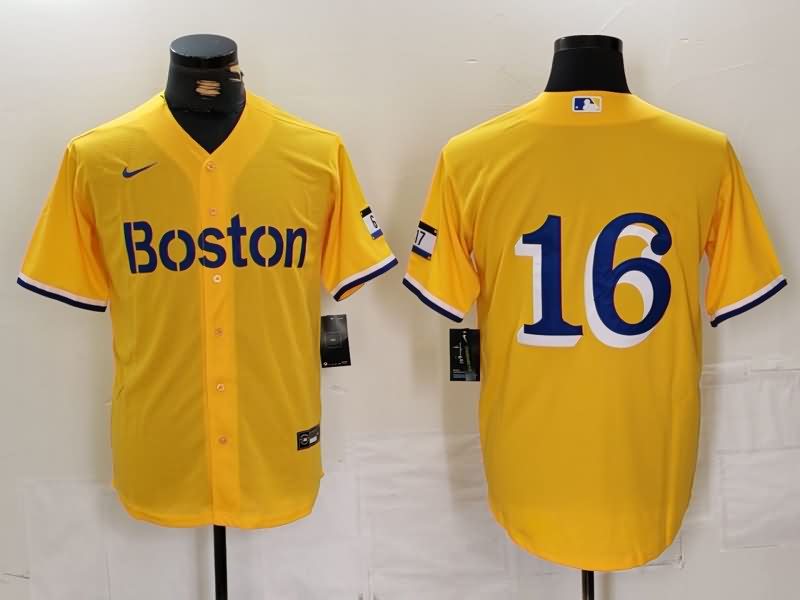 Boston Red Sox Yellow MLB Jersey