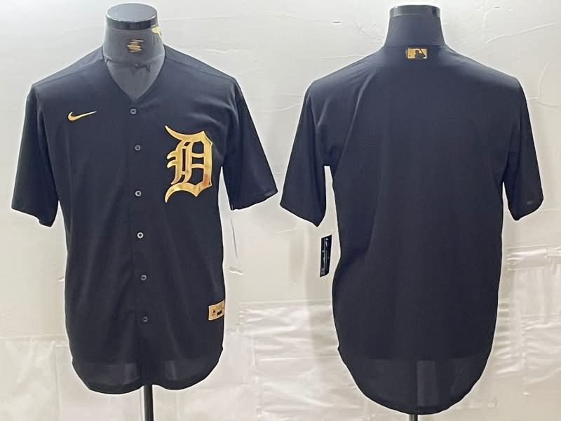 Detroit Tigers Black Gold MLB Jersey