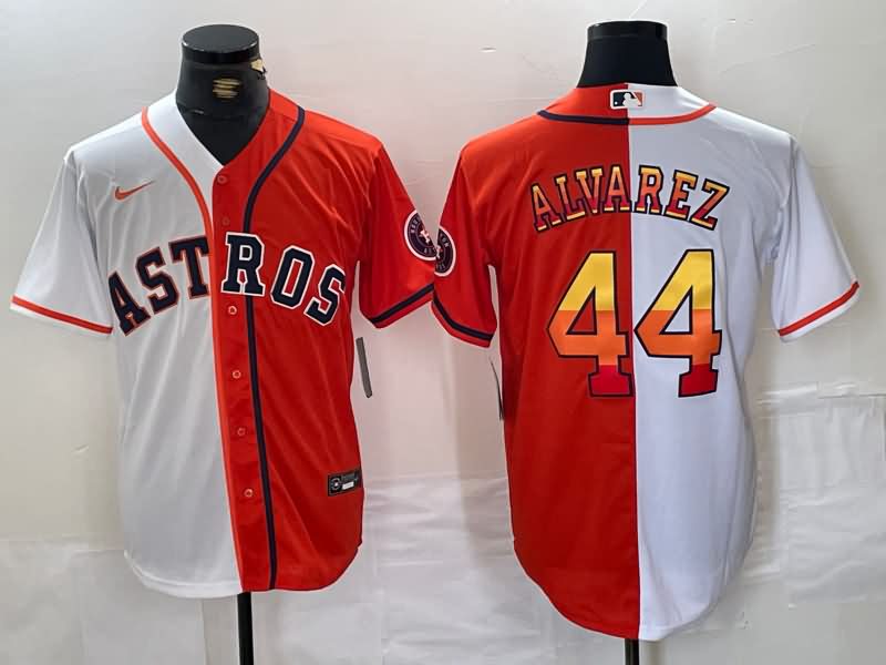 Houston Astros White Orange MLB Jersey