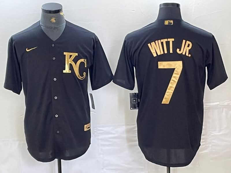 Kansas City Royals Black Gold MLB Jersey