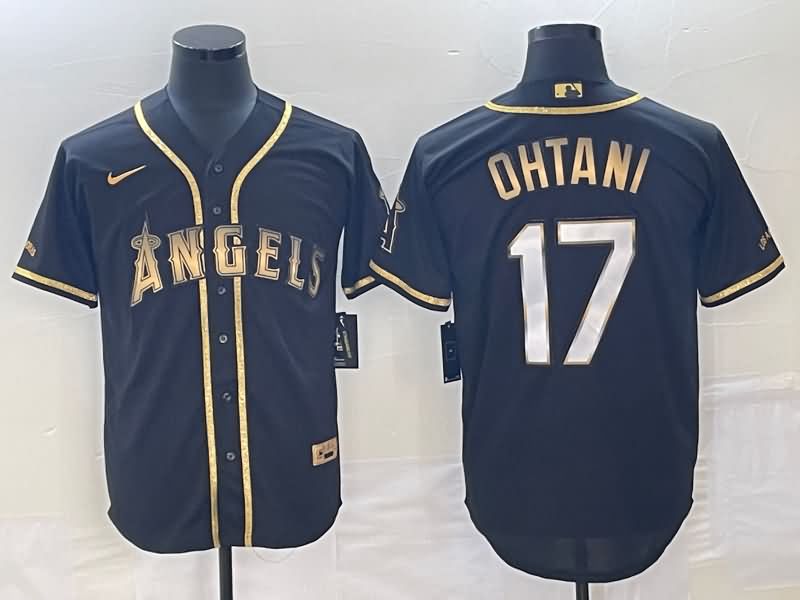 Los Angeles Angels Black Gold MLB Jersey