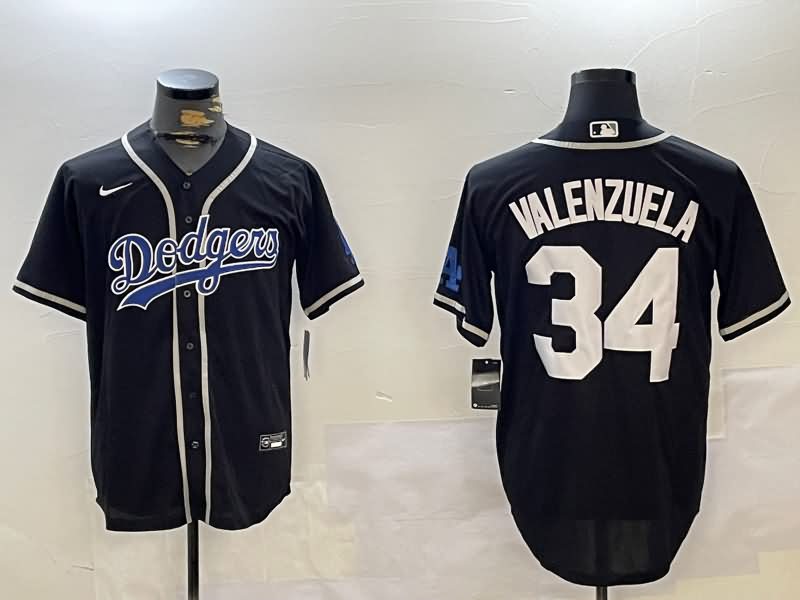 Los Angeles Dodgers Black MLB Jersey 09