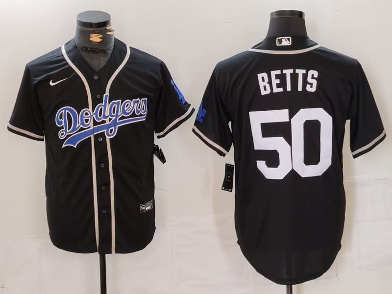 Los Angeles Dodgers Black MLB Jersey 09