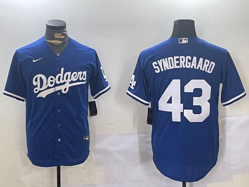 Los Angeles Dodgers Blue MLB Jersey 02