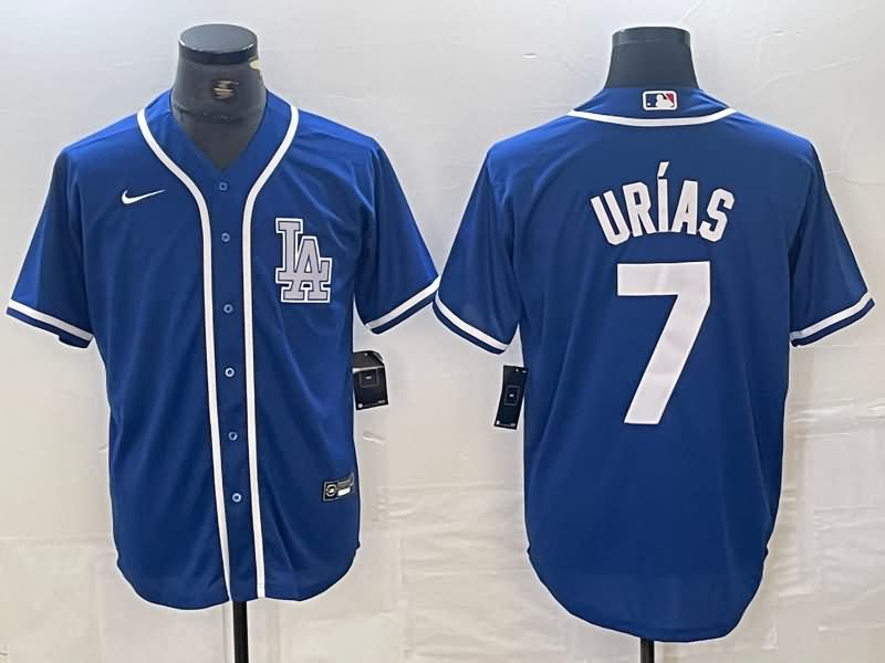 Los Angeles Dodgers Blue MLB Jersey 07