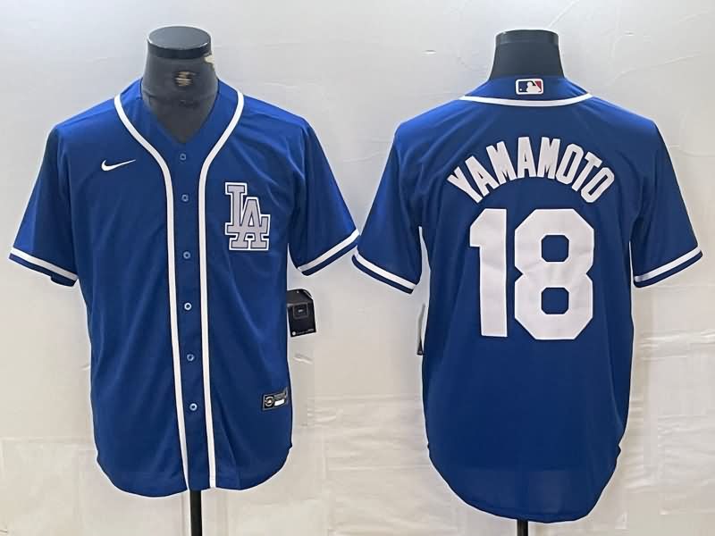 Los Angeles Dodgers Blue MLB Jersey 07