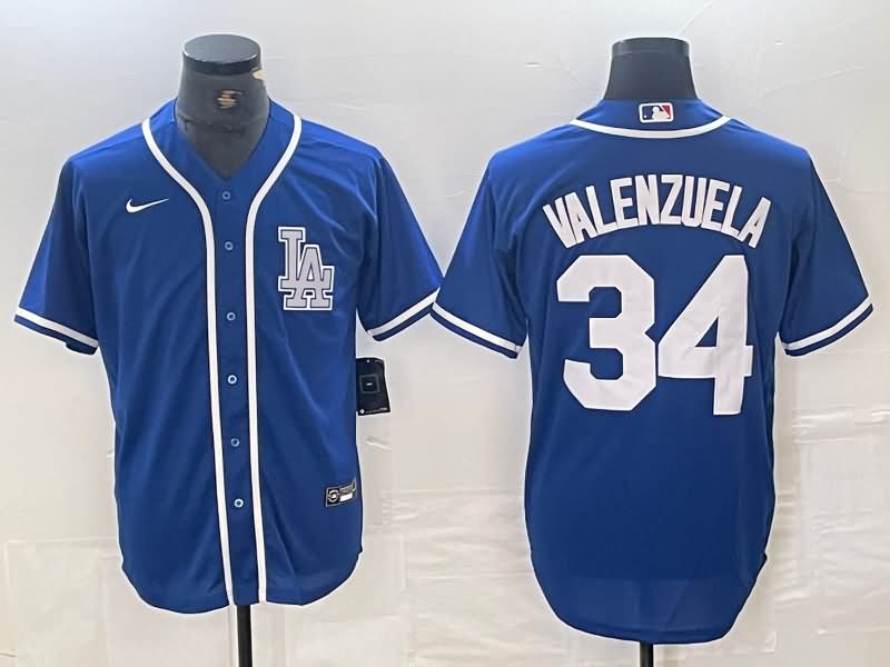 Los Angeles Dodgers Blue MLB Jersey 07