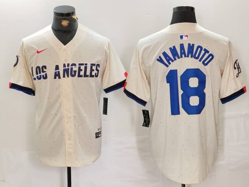 Los Angeles Dodgers Cream MLB Jersey