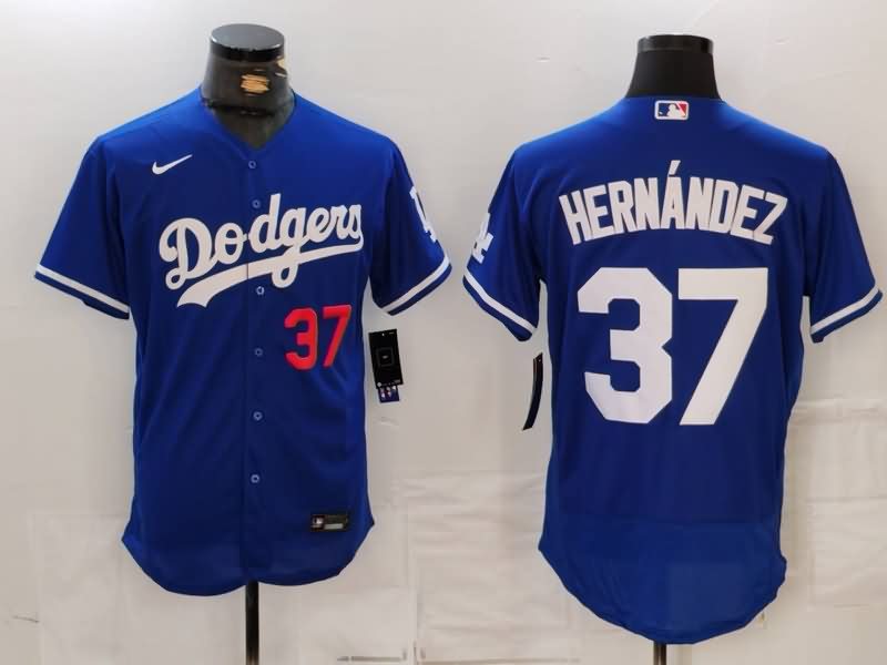 Los Angeles Dodgers Blue Elite MLB Jersey 02