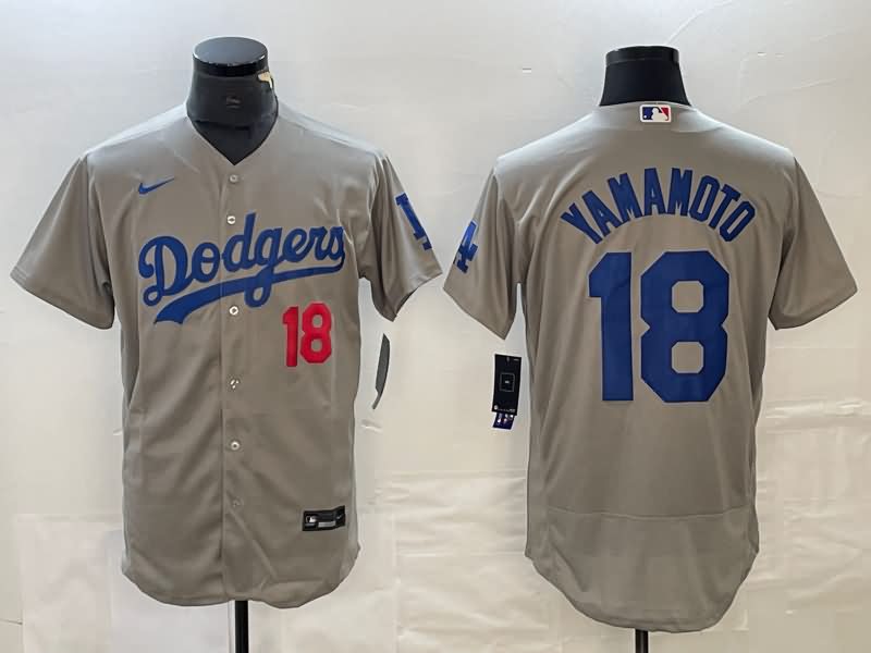 Los Angeles Dodgers Grey Elite MLB Jersey