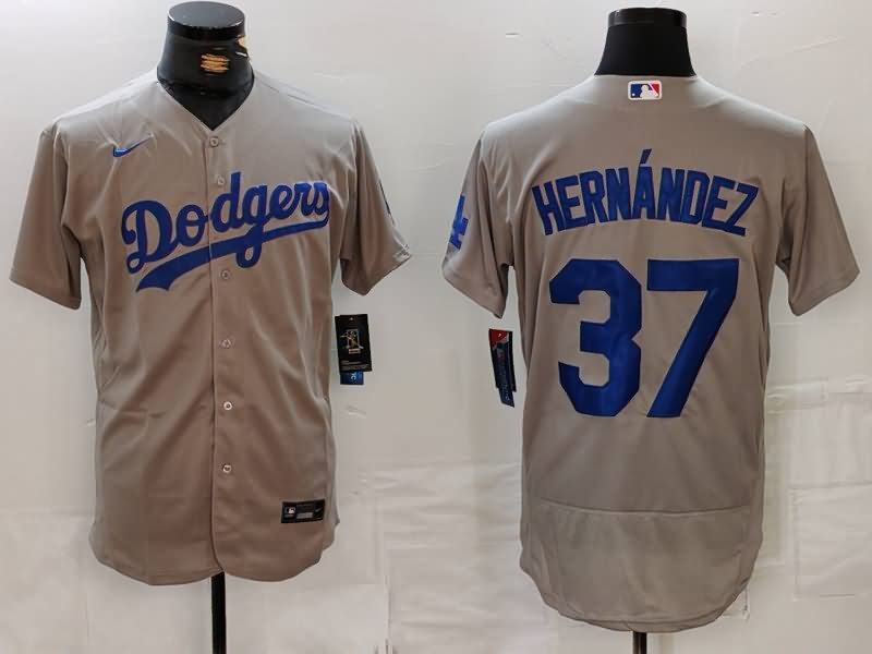 Los Angeles Dodgers Grey Elite MLB Jersey