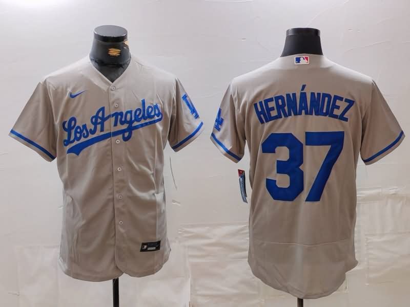 Los Angeles Dodgers Grey Elite MLB Jersey 02