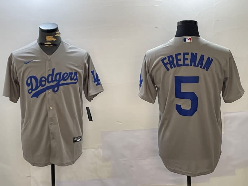 Los Angeles Dodgers Grey MLB Jersey 02