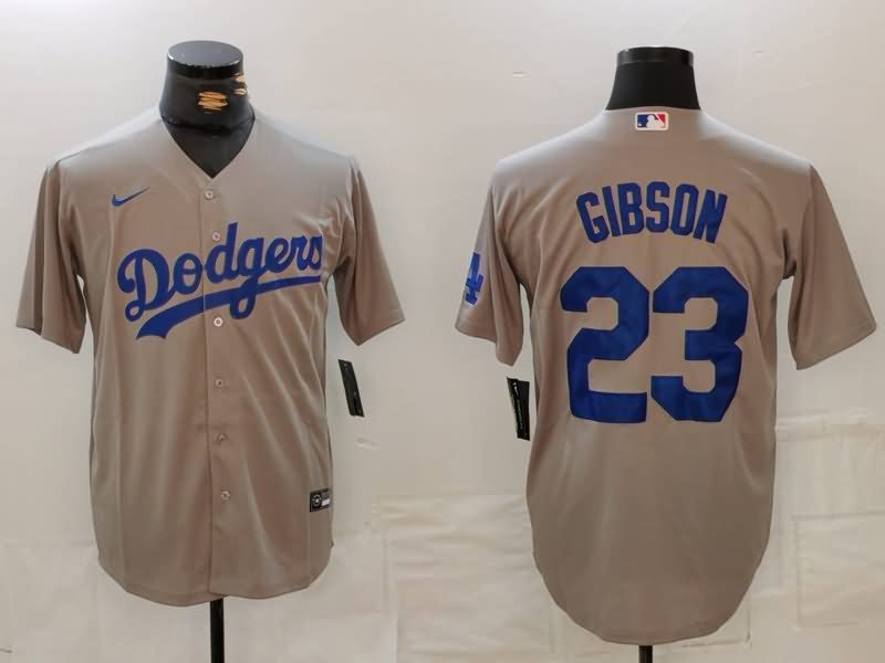 Los Angeles Dodgers Grey MLB Jersey 02