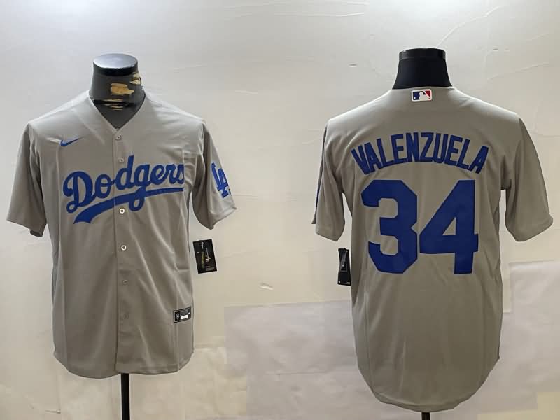 Los Angeles Dodgers Grey MLB Jersey 02