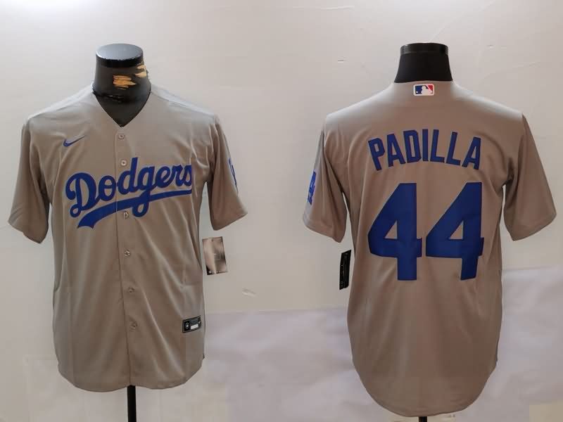 Los Angeles Dodgers Grey MLB Jersey 02