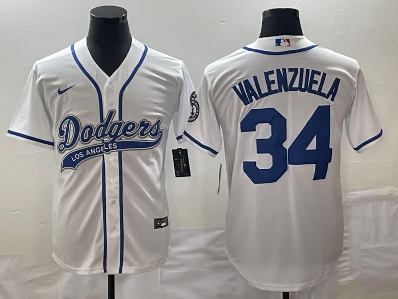 Los Angeles Dodgers White MLB Jersey 05