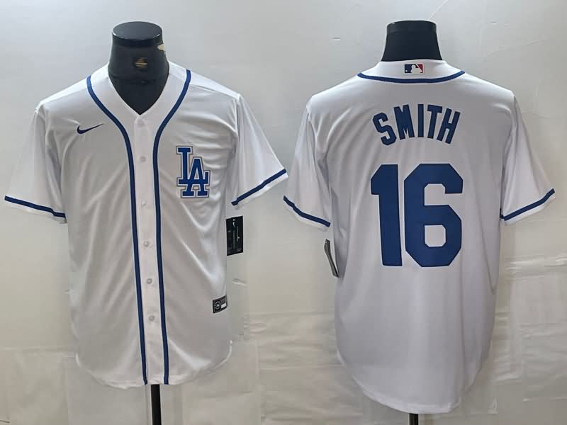 Los Angeles Dodgers White MLB Jersey 07