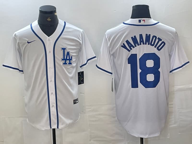 Los Angeles Dodgers White MLB Jersey 07