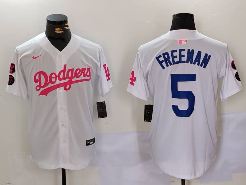 Los Angeles Dodgers White MLB Jersey 09