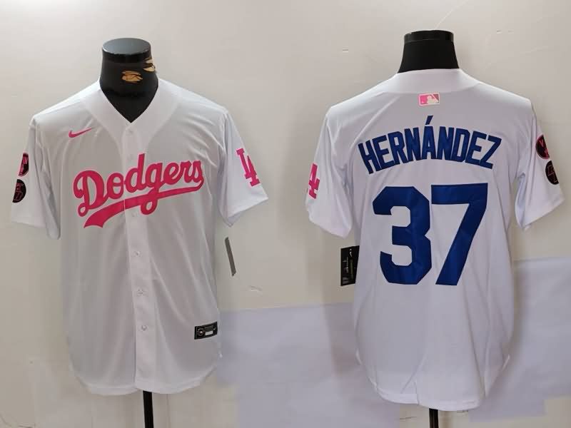 Los Angeles Dodgers White MLB Jersey 09