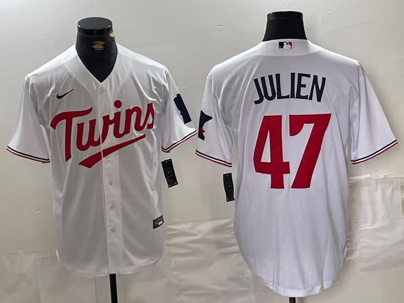 Minnesota Twins White MLB Jersey 02