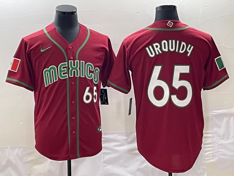 Mexico Red Baseball Jersey 03