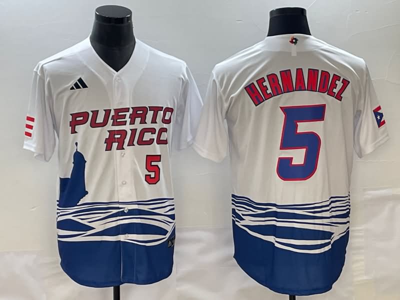 Puerto Rico White Baseball Jersey