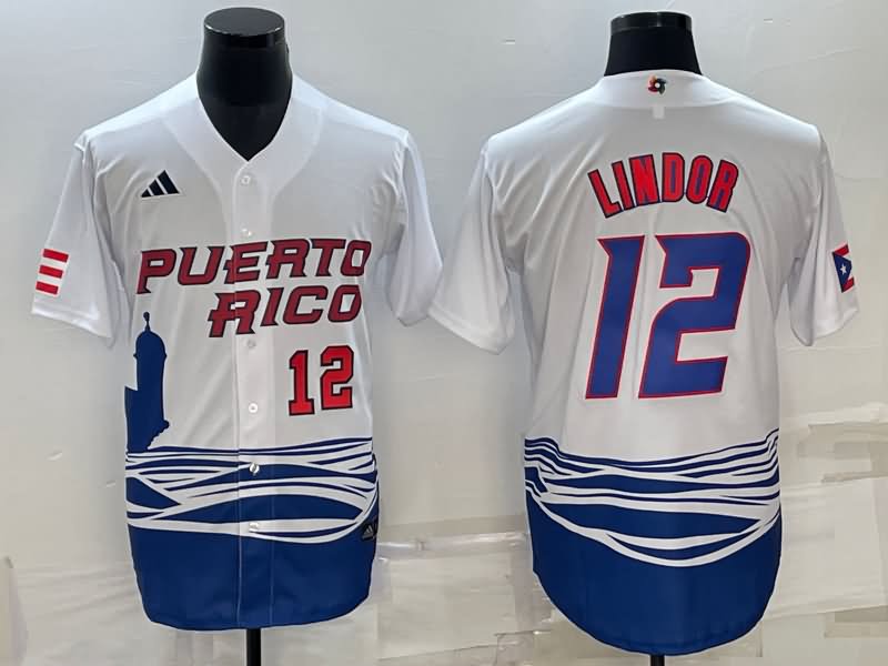 Puerto Rico White Baseball Jersey