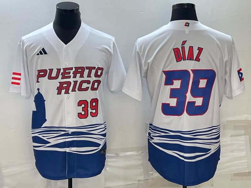 Puerto Rico White Baseball Jersey