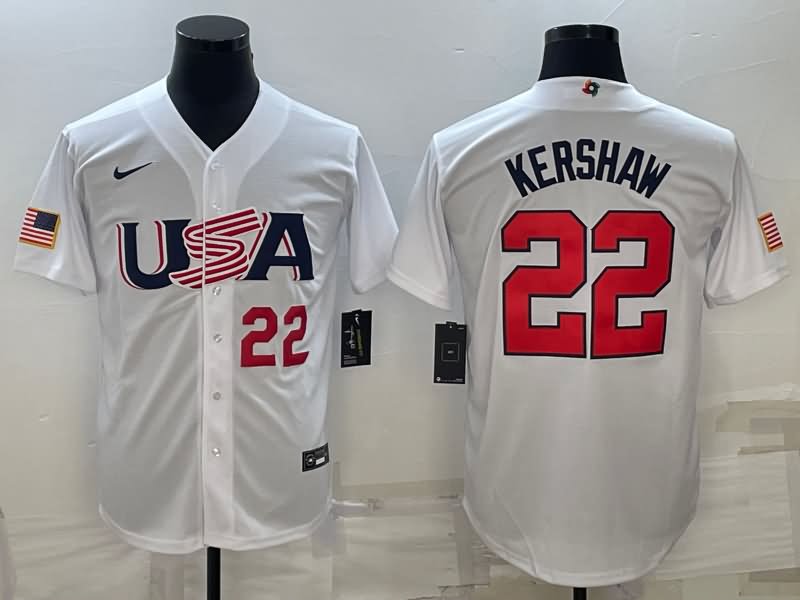 USA White Baseball Jersey