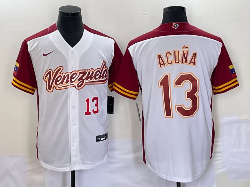 Venezuela White Baseball Jersey