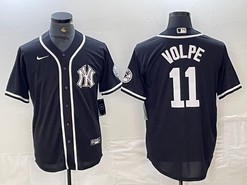 New York Yankees Black MLB Jersey 03