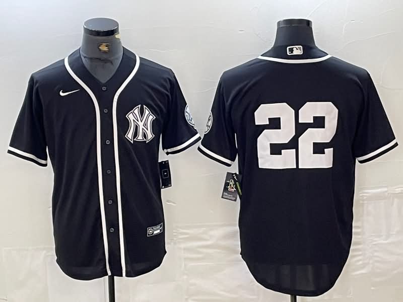 New York Yankees Black MLB Jersey 03