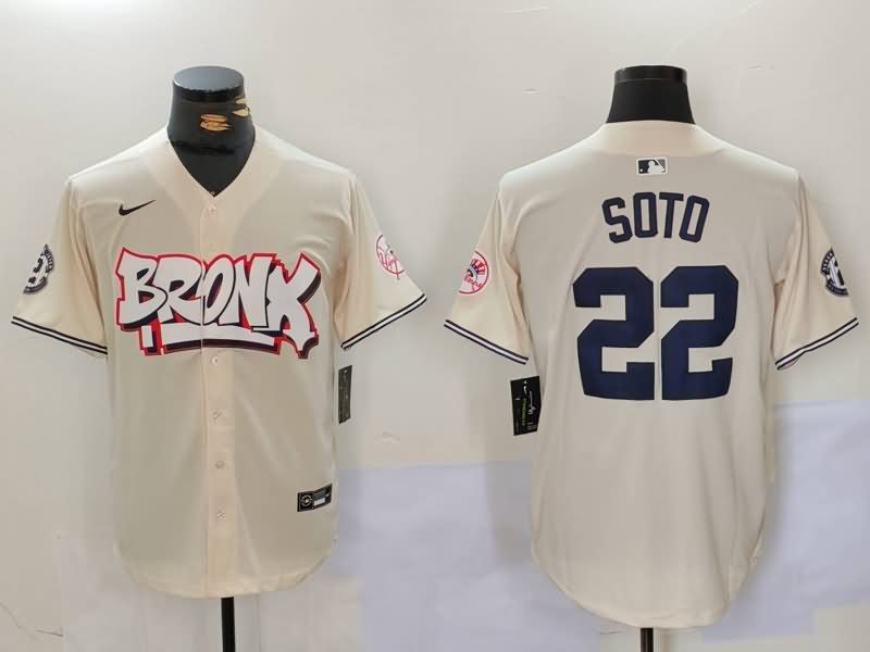 New York Yankees Cream MLB Jersey