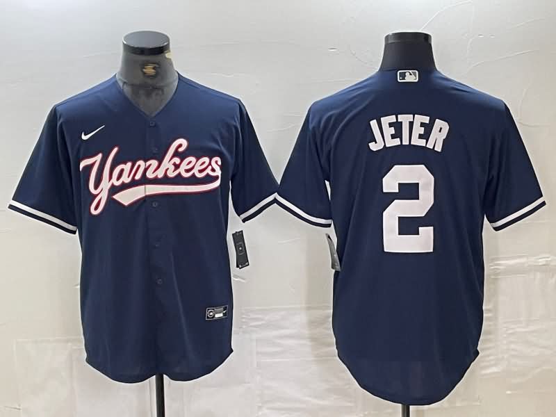 New York Yankees Dark Blue MLB Jersey 04