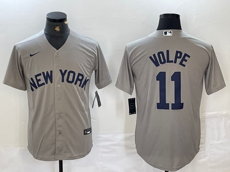 New York Yankees Grey MLB Jersey 02