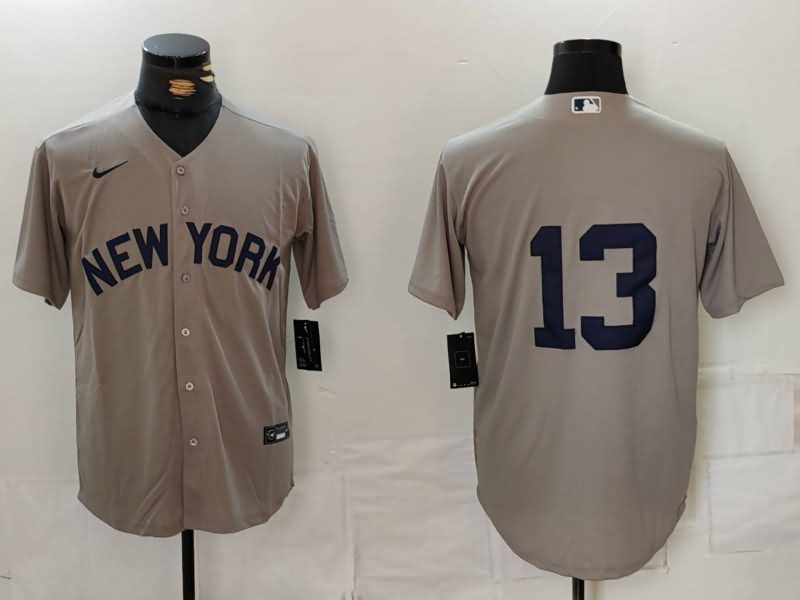 New York Yankees Grey MLB Jersey 02