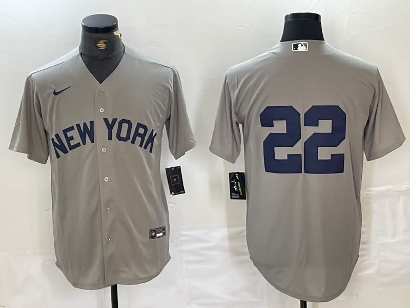 New York Yankees Grey MLB Jersey 02