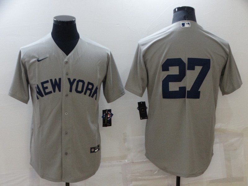 New York Yankees Grey MLB Jersey 02