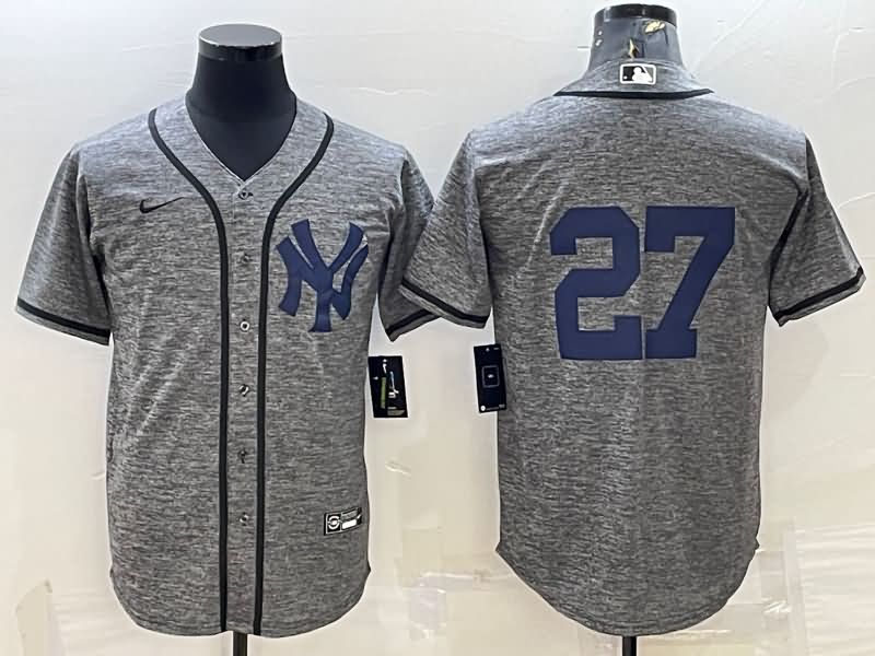 New York Yankees Grey MLB Jersey 04