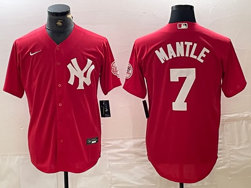 New York Yankees Red MLB Jersey