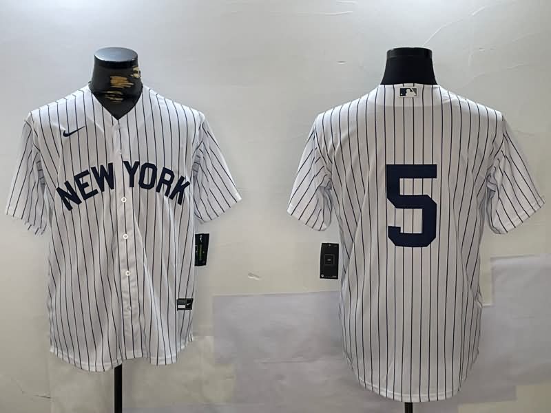 New York Yankees White MLB Jersey 05