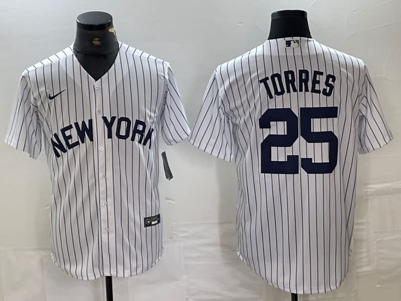 New York Yankees White MLB Jersey 05