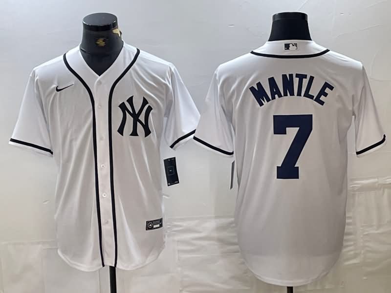 New York Yankees White MLB Jersey 06