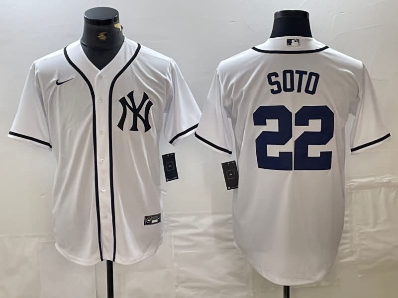 New York Yankees White MLB Jersey 06