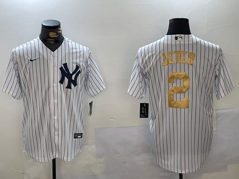 New York Yankees White MLB Jersey 08