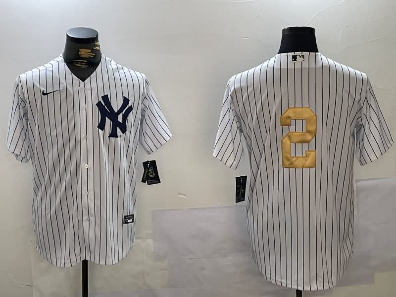 New York Yankees White MLB Jersey 08